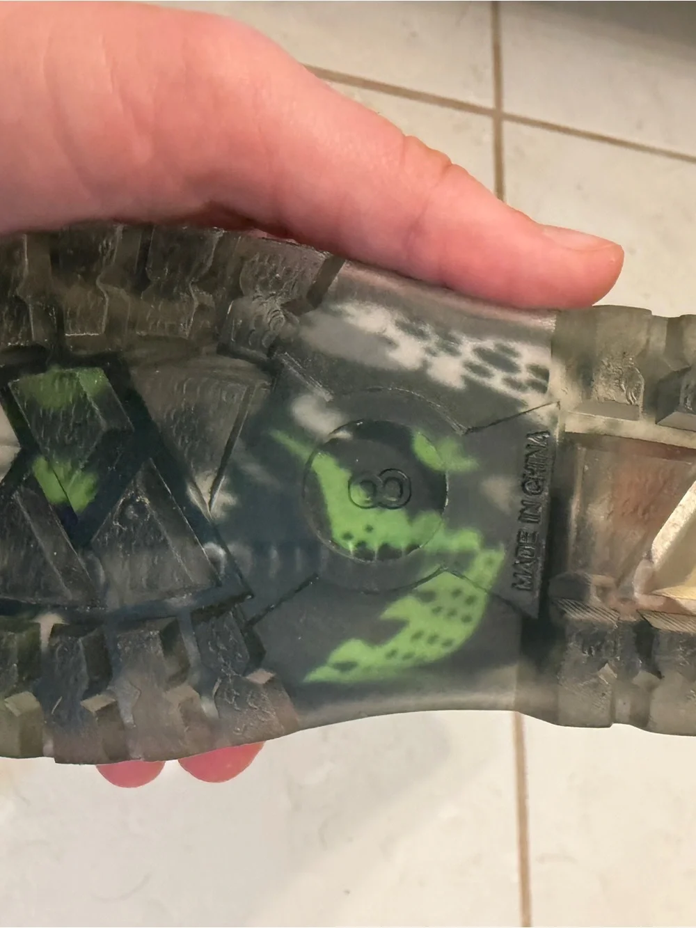 Kids Dinosaur Rain Boots with Green Dino Print